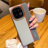 ราคา แฟชั่น Micro Matte Contrast Texture หนังสําหรับ iQOO Neo 10 Z10 Turbo Z10 Turbo Pro กันกระแทกโลหะกล้องแหวน (40902414166)