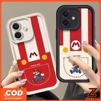 ราคา เหมาะสําหรับRealme Note 50 Realme Note 60 Realme C75 C61 C53 C51 C65 C63 C67 C55 NarzoN55 NarzoN53 น่ารักกระเป๋าสีแดง MarioกันกระแทกTPUเคสโทรศัพท์ (44319361685)