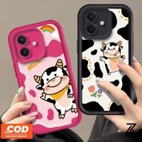 ราคา เคสโทรศัพท์ OPPO A6 PRO A5i A5X A5 5G A3X A3 PRO A5 PRO A80 A60 A79 A38 A18 A17 A57 2022 4G A78 A58 A7 A5S A12 การ์ตูนวัวสีชมพูเคสโทรศัพท์TPUกันกระแทก (27319185996)