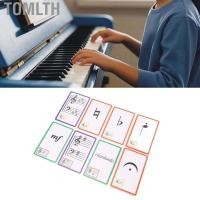 ราคา Tomlth แฟลชการ์ดเพลง การ์ดลามิเนตสองด้าน โน้ตเปียโน รหัสสี การเรียนรู้ที่ง่ายเพื่อการศึกษา (57750650895)