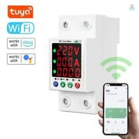 ราคา Tuya WiFi อัตโนมัติ Reflosure Protector อัจฉริยะวัดแสง Breaker จอแสดงผลดิจิตอล Reclosing สวิทช์แรงดันไฟฟ้าเกินแรงดันไฟฟ้ากระแสจํากัดป้องกัน Circuit Breaker (40611648369)