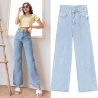 ราคา กระบอกยีน ขาดเข่า ปลายขาตัด ผ้ายีนยืด เอวสูง งานป้าย (14446577876)