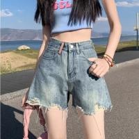 ราคา กางเกงยีนส์ขาสั้นเอวสูง วินเทจ แต่งกระเป๋า ใส่แล้วหุ่นสวย ขาเรียว เซ็กซี่ แมทช์ง่ายทุกลุค พร้อมจัดส่งจ้า (42371305352)