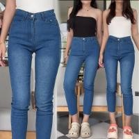 ราคา กางเกงยีนส์ผู้หญิง ขายาว ขาเดฟ Skinny jeans ผ้ายืด ไซส์ S 4XL พร้อมส่ง (41713584288)