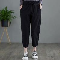 ราคา กางเกงขายาวผู้หญิง กางเกงลำลองหญิง กางเกงผ้าฝ้ายขายาว มีกระเป๋าข้าง เชือกรูดได้ มี 5 สีให้เลือก ใส่สบาย พร้อมส่งจ้า (27803857215)