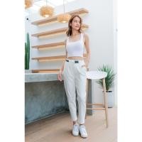 ราคา กางเกงขาทรงกระบอกเล็ก ทรงสวย เอวสูง ผ้ายืดได้เล็กน้อย ผ้านิ่ม ใส่สบาย สีสวย เรียบหรู พร้อมส่ง (24163809372)