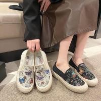 ราคา รองเท้าแฟชั้นสำหรับผู้หญิง สลิป ออน แฟชั่นใหม่ล่าสุด ยืดหยุ่นได้ดี เป็นทรงดี รองเท้าแบบสวม สวมใส่สบาย พร้อมจัดส่ง (24033845258)