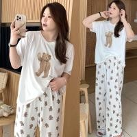ราคา ชุดเสื้อ เสื้อ กางเกง ชุดนอนสไตล์มินิมอล ชุดนอนสีพชุดนอนสีทึบสไตล์มินิมอลชุดนอนแฟชั่นเกาหลี เนื้อผ้าเบาใส่สบาย (18280534749)