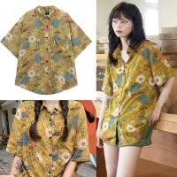 ราคา เสื้อฮาวาย เสื้อเชิ้ตสงกรานต์ ลายดอกรวมหลายลาย hawaii สไตล์เกาหลี เนื้อผ้านุ่มลื่นสวมใส่สบาย (28177285996)