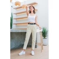 ราคา กางเกงขาจั๊ม กางเกงขายาวผญ ทรงกระบอกเล็ก แต่งกระดุมน่ารักวินเทจ ผ้าฝ้ายนิ่มใส่สบายส่งในไทย (25163774065)