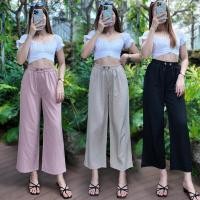 ราคา ราคาพิเศษ กางเกงแฟชั่นสไตล์ญี่ปุ่น กางเกงสไตล์สบายคลาสสิค ขายาวขากว้าง ทรงวัยรุ่น ฟรีไซส์เอวยืด รีบจัดเลย (24486620628)