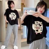 ราคา ชุดเสื้อ ชุดนอน Set 2ชิ้น เสื้อแขนสั้น กางเกงขายาว ลายการ์ตูน น่ารักๆ สําหรับผู้หญิง พร้อมส่ง (21480370852)