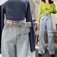 ราคา สินค้าขายดี 3 ไซด์ พร้อมส่ง กางเกงยีนส์ สไตล์เกาหลี ทรงบอยขาม้านิดหน่อย สวยๆเก๋ๆมีสไตล์ มี2 สี 8098 (15185745234)