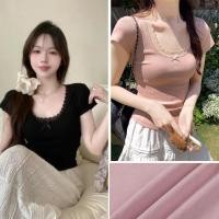 ราคา พร้อมส่ง เสื้อยืดคอกลม ทรงหลวม สไตล์เกาหลี แฟชั่นฤดูร้อน สำหรับสาวๆ ไซซ์ S M L (23436014383)