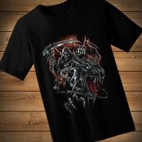 ราคา เสื้อสกรีนลายผีขี่มังกร ผ้าcotton 100 ใส่สบาย (21686715452)