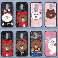 ราคา เคส Samsung A6 plus 2018 J8 2018 ใช้เคสเดียวกัน ลายหมีบราวน์ ขอบนิ่มหลังแข็ง เคสมือถือ เคสโทรศัพท์ Case (7577997746)