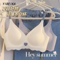 ราคา ไร้โครงฟองน้ำบางผ้านิ่มนุ่มลื่นเย็นใส่สบายแนบเนียนไปกับผิวSport Bra (18323145018)