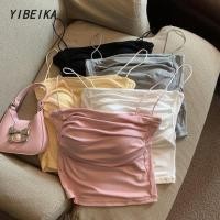 ราคา เสื้อชั้นในสตรีสั้นแขนกุดสีทึบเซ็กซี่สำหรับผู้หญิง เกาะอกน่ารักๆ เสื้อกล้ามแฟชั่นสวยๆ (26826906715)
