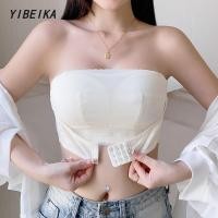 ราคา เสื้อในไร้สาย บราไร้สาย มีตะขอหน้าตะขอหลัง บราดันทรงยกเนินอกชิดขั้นสุด เกาะอกไม่ต้องกลัวหลุด (26655325383)