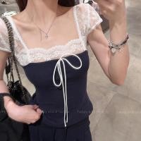 ราคา เสื้อยืดแขนกุดสำหรับผู้หญิง มีลายจุด สวมใส่ง่ายและทันสมัย (44312163384)