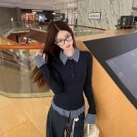 ราคา เสื้อโปโลคอปกปลอมแขนยาว สไตล์สตรีท สำหรับผู้หญิง (42721533466)