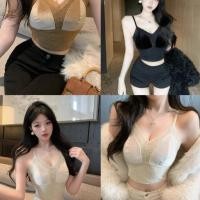 ราคา camisole กำมะหยี่สีทองสำหรับผู้หญิง สวมใส่สบายและยกกระชับท้อง (55001072547)