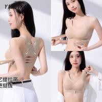 ราคา ชั้นในตะขอหน้า ป้องกันการลื่นไถลหน้าอกเล็ก บราไร้โครง แบบหนา (44125114583)