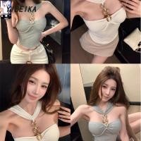 ราคา เสื้อกั๊กคล้องคอ เว้าหลัง ผ้าทวิตมีซับใน กระดุมจริง เหมาะกับสายแฟชั่น (43708328370)