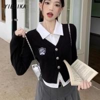 ราคา เสื้อโปโลผู้หญิงแบบกระโหลก คอปก แขนยาว สไตล์สตรีท (41514286498)