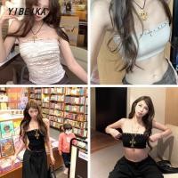 ราคา บราถักไหมพรม เสื้อครอปพู่ สายเดี่ยวเซ็กซี่ โบฮีเมียน ผูกหลัง ฟองน้ำในตัว ใส่เที่ยวทะเล (41104244829)