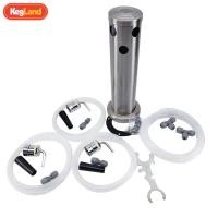ราคา KegLand Triple Tap Brushed Stainless Fon Kit เบียร์ทาวเวอร์ การต้มเบียร์ที่บ้าน (29640918670)
