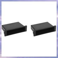 ราคา 2 ชิ้น Universal Car Double 1 Din Dash ถ้วยกล่องเก็บพลาสติกสําหรับวิทยุสเตอริโอ (41274639263)