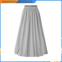 ราคา Joeyjoy กระโปรงทรงเอทรงฟองสำหรับผู้หญิง ทรงลำลอง ช่วงฤดูร้อน สีพื้น เอวยางยืด กระโปรงยาวปานกลาง (48601264385)