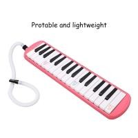 ราคา Cameraworld1 TH Mingzhe 32 Keys Melodica เครื่องดนตรีสำหรับผู้เริ่มต้นความบันเทิงแบบพกพา Wind Blue สีชมพู (57951002378)