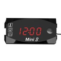 ราคา รถจักรยานยนต์ DC 6 V 30 V 3 In 1 นาฬิกาเวลาดิจิตอล เครื่องวัดอุณหภูมิ โวลต์มิเตอร์ IP67 เครื่องทดสอบกันน้ําแบตเตอรี่ Moniter Gauge สําหรับรถยนต์เรือ Marine (27457233996)