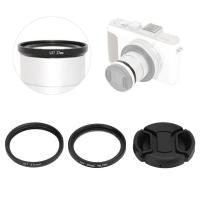ราคา วงแหวนกรองเลนส์กล้องป้องกันรังสียูวีชุดหมวกพกพาแข็งแรงทนทานบางเฉียบพร้อมฝาปิดสำหรับ Lumix LU7 Digital (57600070179)