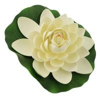 ราคา ดอกไม้ประดิษฐ์ดอกบัวลอยน้ำ 27 ซม 10 6 นิ้วเส้นผ่านศูนย์กลางการคุ้มครองสิ่งแวดล้อมสำหรับการถ่ายภาพ Prop สระว่ายน้ำ (49450252324)