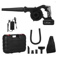 ราคา ไร้สายใบโบลเวอร์ 21โวลต์ 4 0ก ลิเธียม 2 ใน 1 คนกวาดและสูญญากาศเครื่องเป่าลมไฟฟ้าคอมพิวเตอร์ทําความสะอาดสวนชุดเครื่องมือไฟฟ้าพร้อมสายดูด (29603505928)