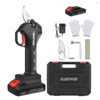 ราคา Geeorks 21V Brushless กรรไกรตัดแต่งกิ่งไฟฟ้าไร้สายชาร์จ 10Ah แบตเตอรี่ลิเธียมขับเคลื่อนต้นไม้สาขา Pruner Garden Clippers 30 มม ตัดเส้นผ่านศูนย์กลางพร้อมใบมีดเปลี่ยน 2 (25930413458)