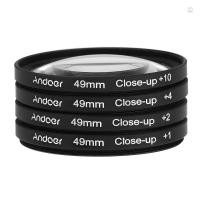 ราคา Andoer 49mm Macro Close Up Filter Set 1 2 4 10 พร ้ อมกระเป ๋ าสําหรับ Canon DSLRs (25930316989)