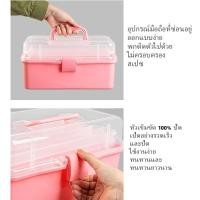 ราคา เครื่องมือพร้อมกล่องใส่แบ่งช่องมีพรั้วหิ้วถาด 3 ชั้นอเนกประสงค์ (27243280381)