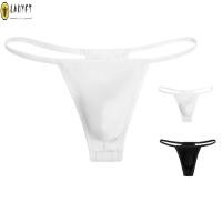 ราคา กางเกงในชายแบบ G String Thong มีความยืดหยุ่นที่เอว สีดำและขาว (43376111565)