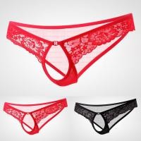 ราคา ชุดชั้นในบุรุษแบบตาข่ายซีทรู ดีไซน์เปิดแนวนอน กางเกงในทรงจีสตริงสีทอง (43117612764)