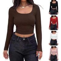 ราคา เสื้อเชิ้ตทรงเข้ารูปสำหรับผู้หญิง สีบริสุทธิ์ น่ารัก เนื้อผ้านุ่ม (41418363845)