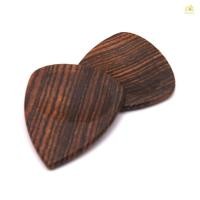 ราคา 2 ชิ้นไม้กีตาร์ Picks Plectrum สําหรับกีตาร์โปร่ง Ukulele Bocote ไม้ (42700778299)