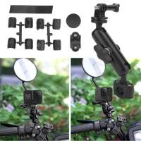 ราคา รถจักรยานยนต์Handlebarวงเล็บกล้องโลหะกระจกจักรยานMountยืดหยุ่นทนทานสำหรับกล้องกีฬาโทรศัพท์มือถือ (55800095934)