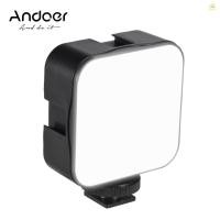 ราคา Andoer Mini LED ไฟวิดีโอการถ่ายภาพโคมไฟเติม 6500K หรี่แสงได้ 5W พร้อมอะแดปเตอร์เมาท์รองเท้าเย็นสําหรับกล้อง Canon DSLR (43761904860)