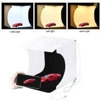ราคา PULUZ มินิพับ Lightbox การถ่ายภาพสตูดิโอถ่ายภาพ LEDs แผงแสงกล่องนุ่มภาพพื้นหลังชุด (28983770579)