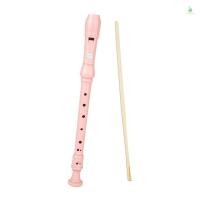 ราคา 8 หลุม Soprano Recorder เครื่องมือสูง Pitched C Tone ขลุ่ย Soprano Recorder Clarinet พร้อมทําความสะอาด Stick ABS เรซิ่นสําหรับผู้เริ่มต้น Professionals B Fingering C Key Recorder Instrume (27336541654