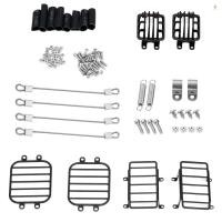 ราคา ของเล่นสุดฮอต RC รถเชือกเหล็กโลหะด้านหน้าด้านหลังฝาครอบไฟเกราะป้องกันเข้ากันได้กับ TRX 4 TRX 6 4X4 6X6 G63 G500 (26484788874)